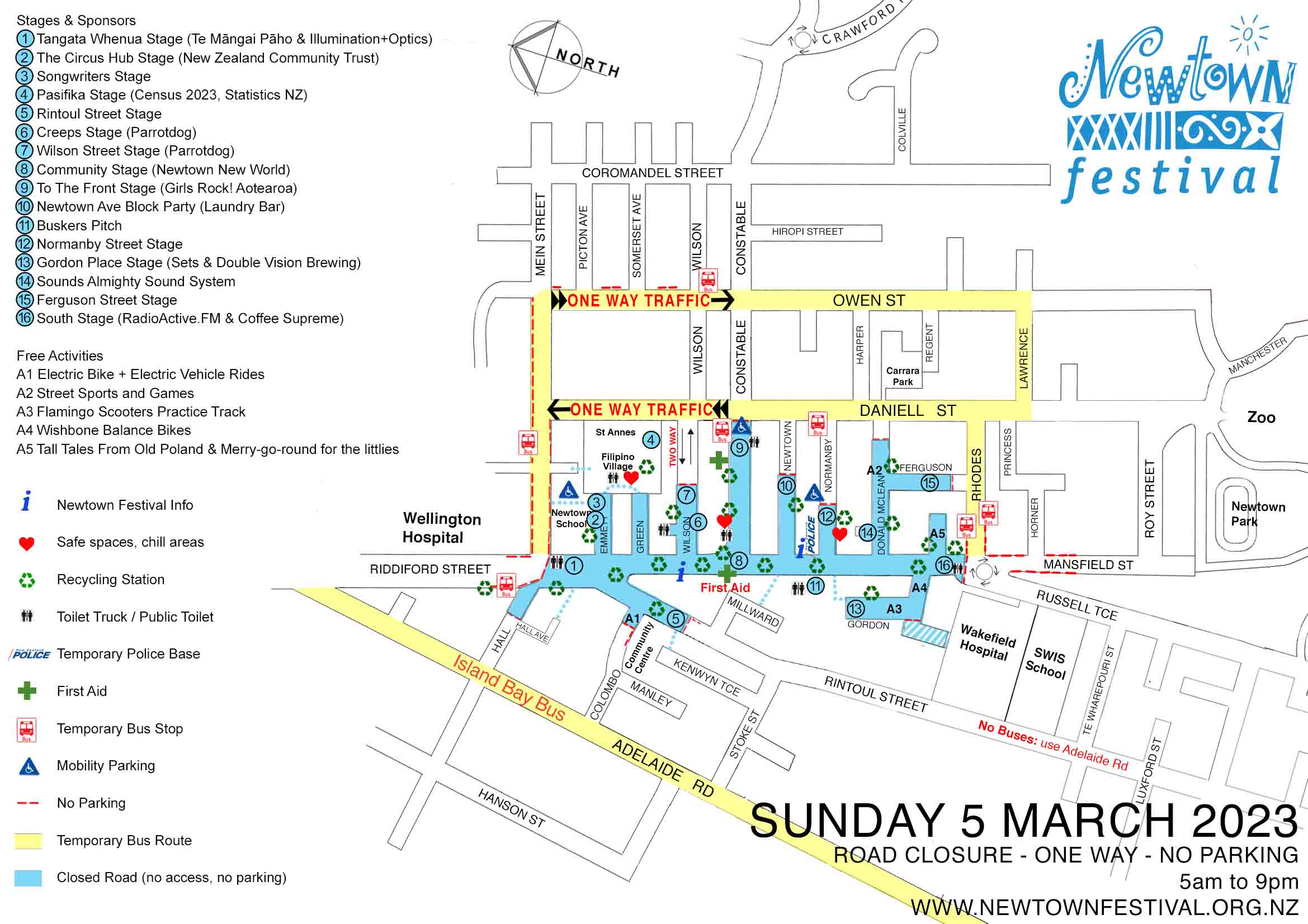 Festival Map Newtown festival