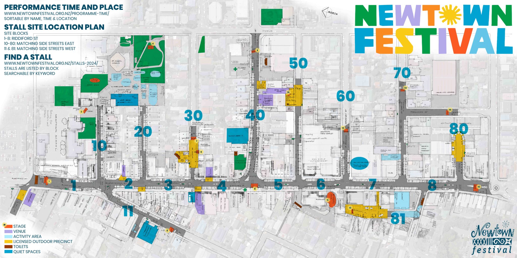 Festival Site Map Newtown festival
